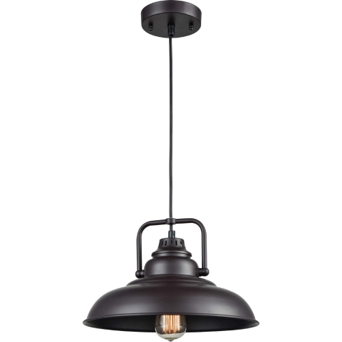 Rum Row 13"W 1 Light Pendant in Oil Rubbed Bronze