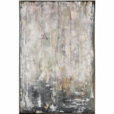 Flowing Abstract Wall Decor in Brown & Grey Canvas