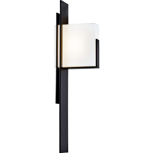 Oak Park Outdoor Wall Light in Matte Black