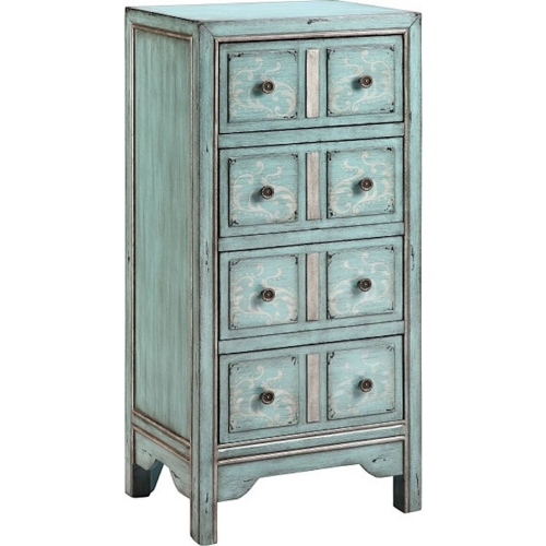 Evelyn Chest in Hand Painted Blue & Gray