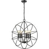 Yardley 6 Light Chandelier in Oil Rubbed Bronze