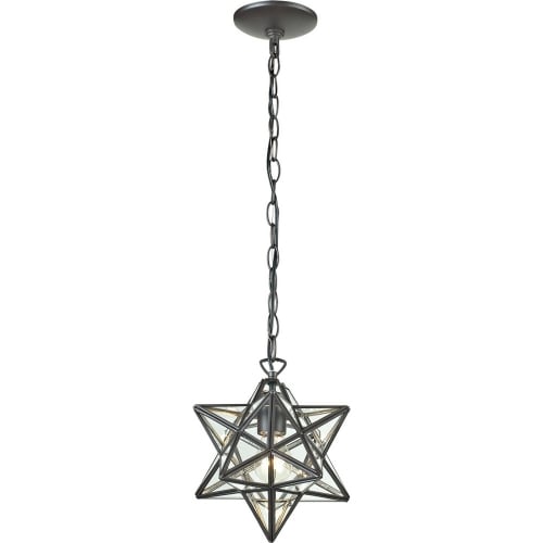 Star 1 Light Glass Pendant Light (Large Size)