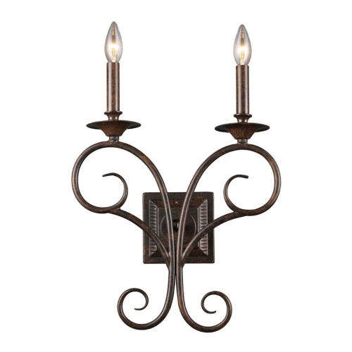 Gloucester 2 Light Wall Sconce in Antique Bronze