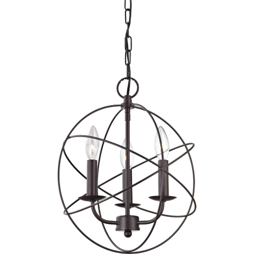 Williamsport 13"W 3 Light Chandelier in Oil Rubbed Bronze