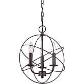 Williamsport 13"W 3 Light Chandelier in Oil Rubbed Bronze