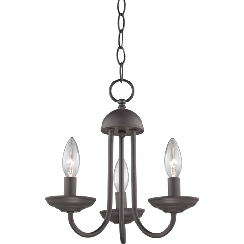 Williamsport 12"W 3 Light Chandelier in Oil Rubbed Bronze