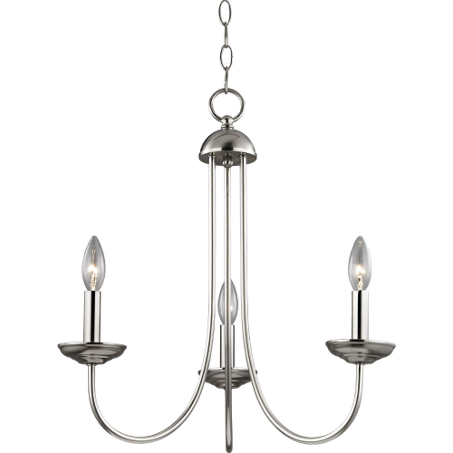 Williamsport 20"W 3 Light Chandelier in Brushed Nickel