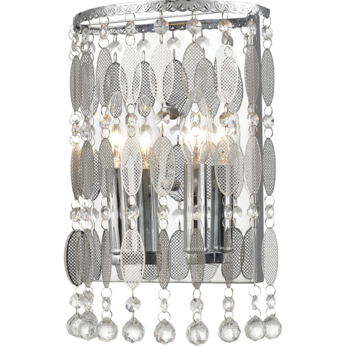 Chamelon 12"H 2 Light Wall Sconce in Polished Chrome