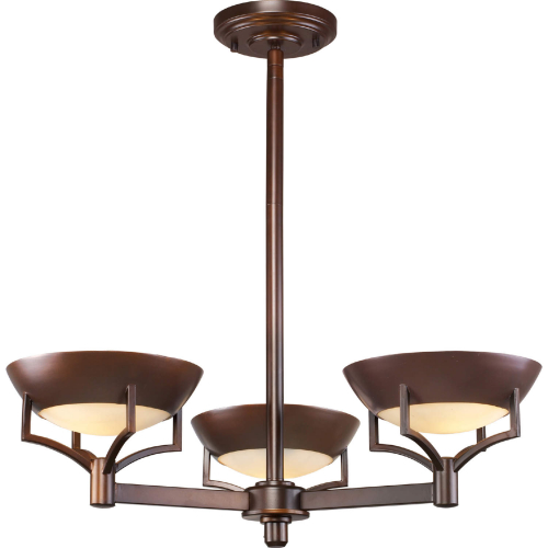 Sullivan 23"W 3 Light Chandelier in Aged Bronze