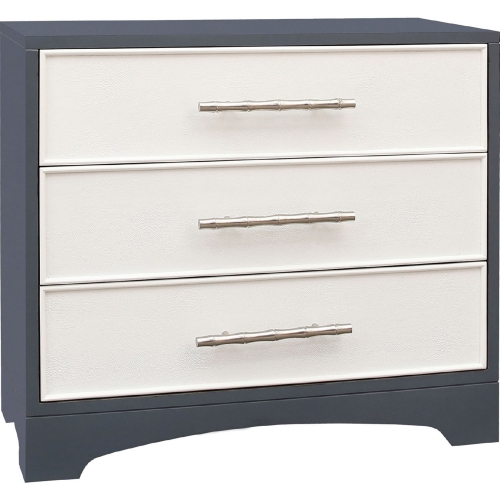 Celesta 3 Drawer Chest in Blue & White