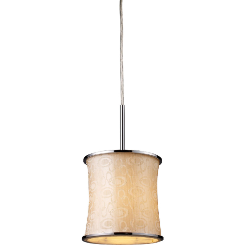 Fabrique 8"W 1 Light Ceiling Pendant Light in Polished Chrome