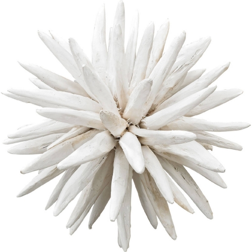 Chinook Wooden Spike Sculpture in White