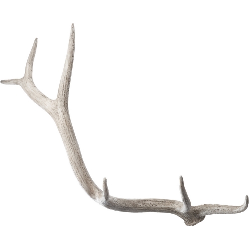 Weathered Resin Elk Antler in Cream