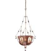 Olivissa Collection 1 Light Pendant in a Bronzed Silver Finish