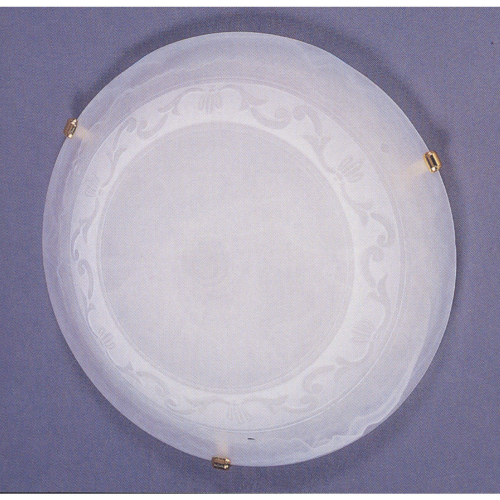 Flush Mount Ceiling Light in Multicolor Metal & Glass