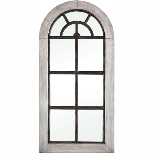 Upland Mirror in Antique German Silver & Bronze