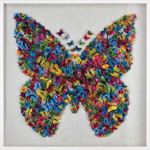 Butterfly Dimensional Wall Art in Multicolor