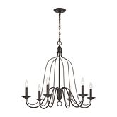 Monroe 6 Light Chandelier in Oil Rubbed Bronze