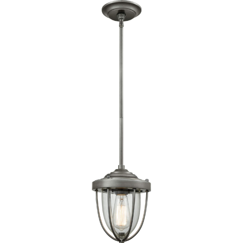 Sturgis 7"W 1 Light Ceiling Pendant Light in Weathered Zinc