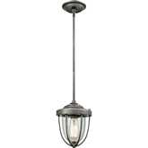 Sturgis 7"W 1 Light Ceiling Pendant Light in Weathered Zinc