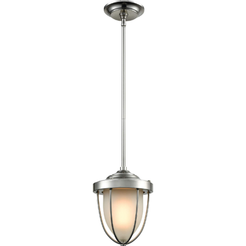 Sturgis 7"W 1 Light Ceiling Pendant Light in Satin Nickel