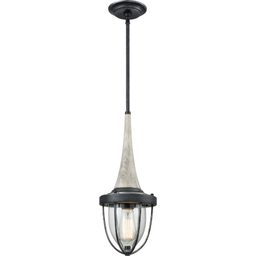 Sturgis 7"W 1 Light Ceiling Pendant Light in Silvered Graphite