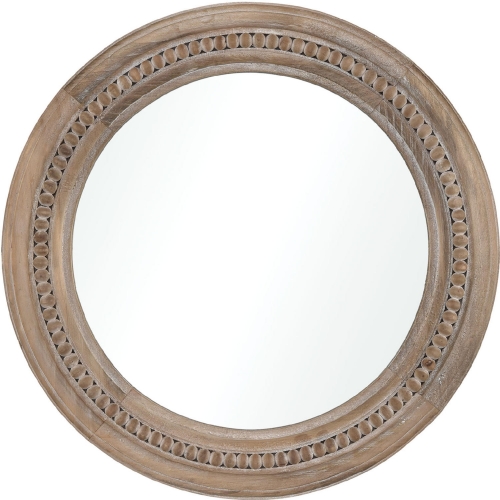 Riverrun Mirror in Natural Fir Wood