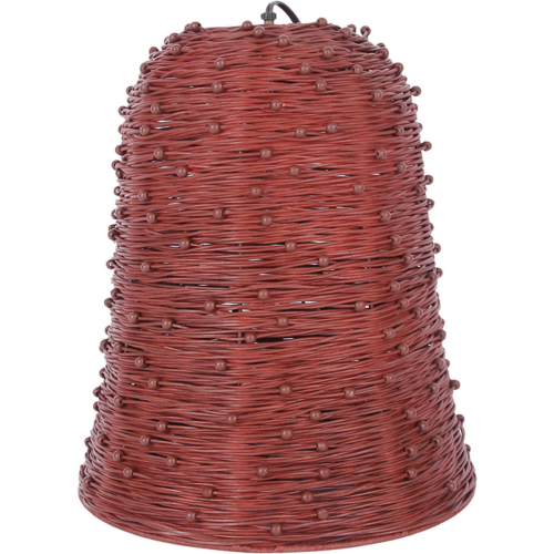 Rory Ceiling Pendant Light in Red Finish Wicker