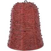 Rory Ceiling Pendant Light in Red Finish Wicker