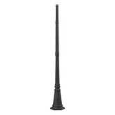 Outdoor Accessories Lamp Post in Charcoal Steel