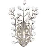 Crystique 14"H 1 Light Wall Sconce in Polished Chrome & Clear Crystals