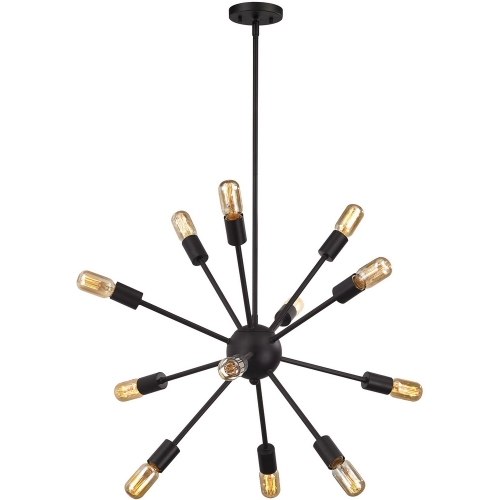 Delphine 12 Light Chandelier in Oil Rubbed Bronze w/ Starburst Arms