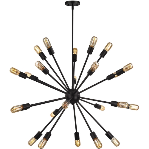 Delphine 24 Light Chandelier in Oil Rubbed Bronze w/ Starburst Arms