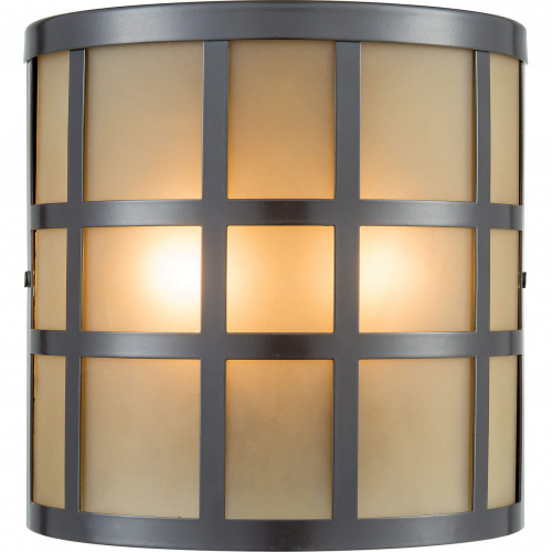 Hooper 8"H 2 Light Outdoor Wall Sconce in Oil Rubbed Bronze