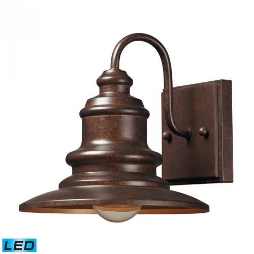 Marina 1 Light Outdoor Sconce in Hazelnut Bronze (LED)