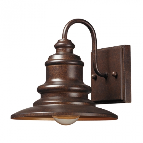 Marina 1 Light Outdoor Sconce in Hazelnut Bronze