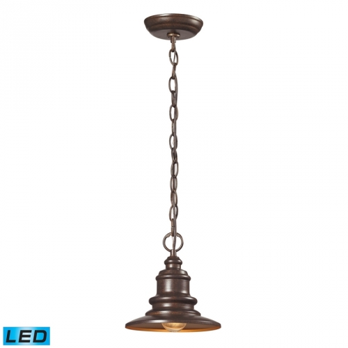 Marina 1 Light Outdoor Pendent in Hazelnut Bronze (LED)