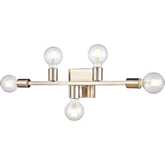 Attune 22"W 5 Light Vanity Light in Satin Nickel