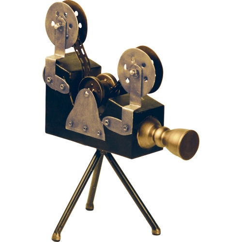 Olivier Camera Display in Metal Statue