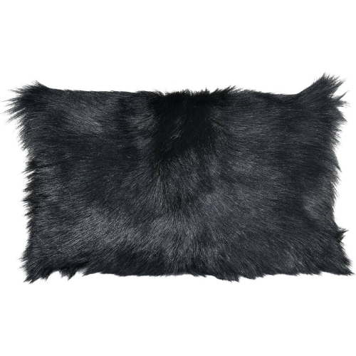 Pillow in Black Fur