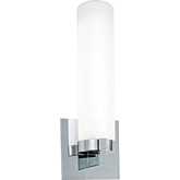 Newport Wall Sconce in Chrome & Opal Glass