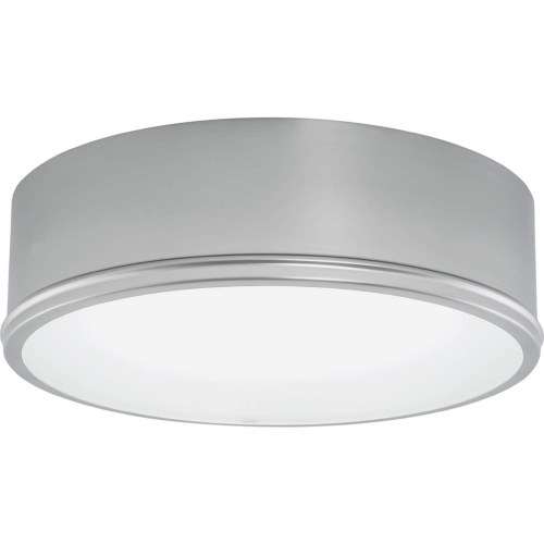 Getty Flush Mount in Brushed Nickel & Frosted Glass