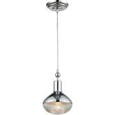 Ravette 6"W 1 Light Ceiling Pendant Light in Polished Chrome