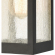 Angus 13"H 1 Light Outdoor Wall Sconce in Charcoal Metal & Heavy Seeded Glass