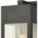 Angus 17"H 1 Light Outdoor Wall Sconce in Charcoal Metal & Heavy Seeded Glass