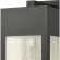 Angus 20"H 1 Light Outdoor Wall Sconce in Charcoal Metal & Heavy Seeded Glass