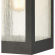 Angus 20"H 1 Light Outdoor Wall Sconce in Charcoal Metal & Heavy Seeded Glass