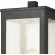 Angus 20"H 1 Light Outdoor Post Light in Charcoal Metal & Heavy Seeded Glass
