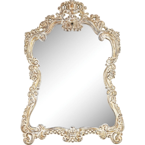 Regence Composite Frame Wall Mirror in Belgian Cream