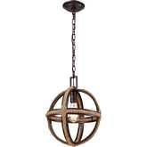 Natural Rope 12"W 1 Light Ceiling Pendant Light in Oil Rubbed Bronze